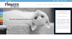 Desktop Screenshot of pioneerpethospital.com